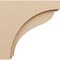 Ekena Millwork 6"W x 24"D x 24"H Thin Helena Rough Cedar Woodgrain TimberThane Corbel, Primed Tan CORUR06X24X24HELRCPR - alternate 2